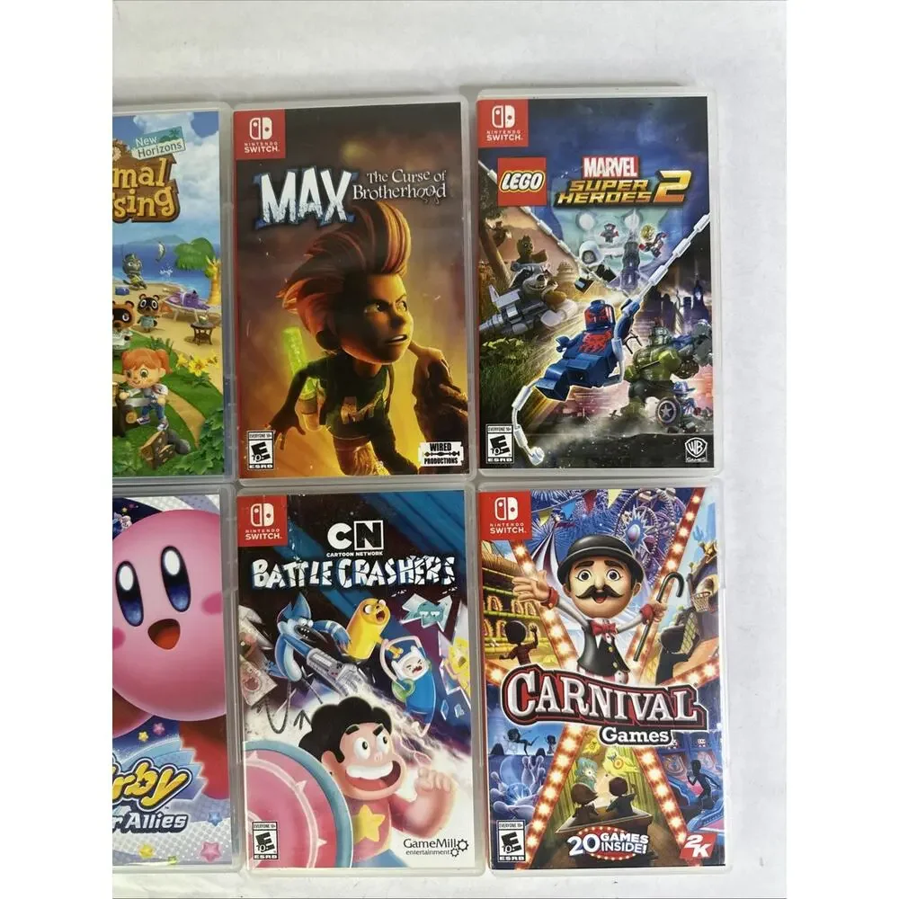 Nintendo Switch Empty Game Case Lot Of 10, NO GAMES,Lego , street fighter ET
